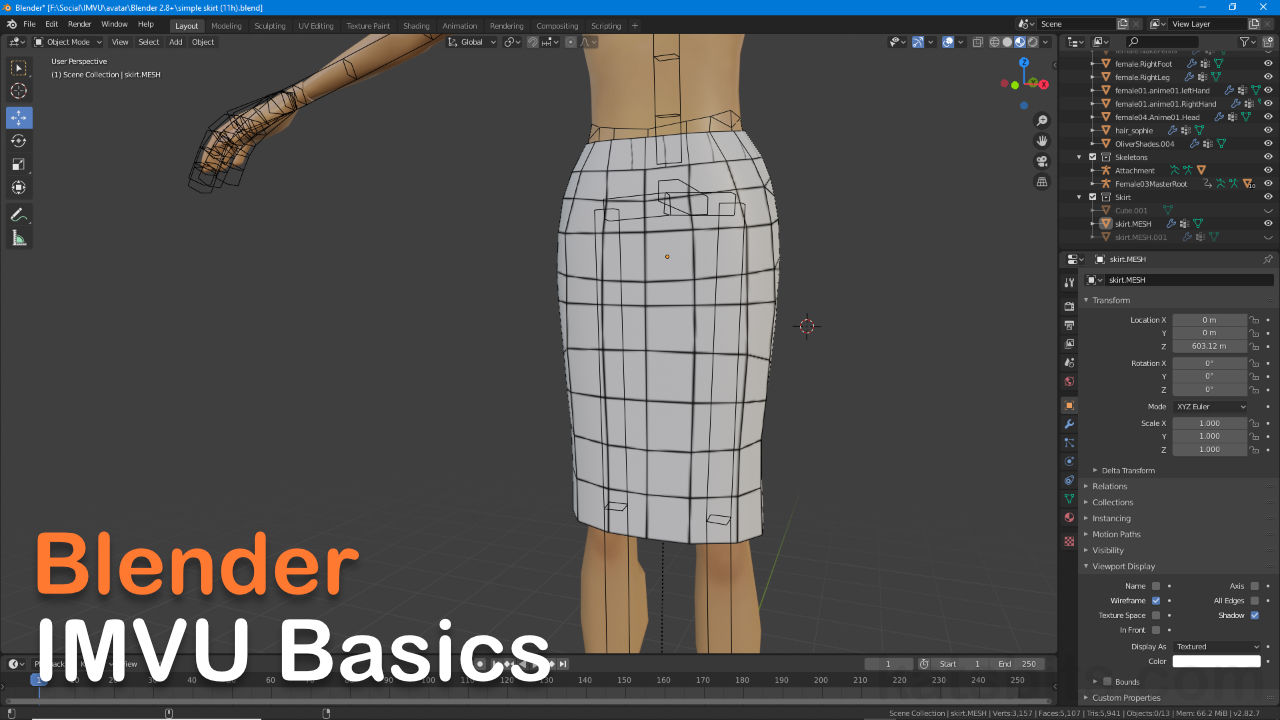 IMVU 210 – Skirt (clothing) – Blender Knowledgebase