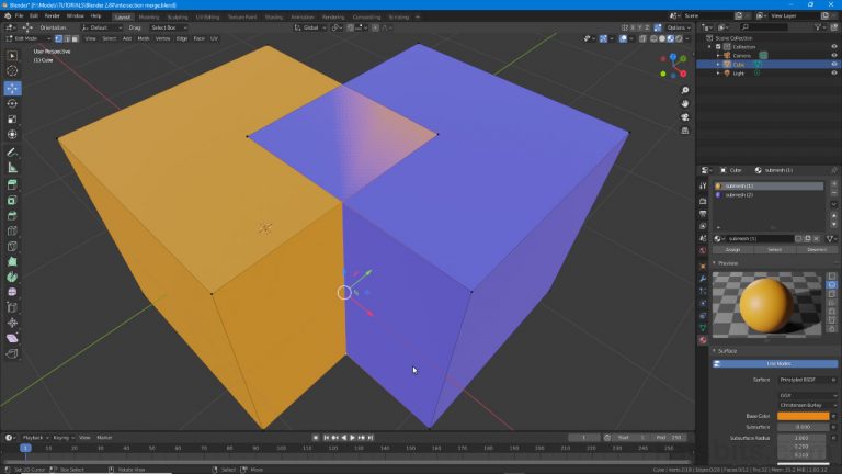 Merge Edges at Intersection – Blender Knowledgebase