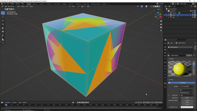 Blending Multiple Textures Using Vertex Color – Blender Knowledgebase